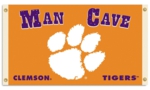 Clemson Tigers Man Cave 3' x 5' Flag with 4 Grommets