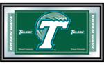 Tulane University Green Wave Framed Logo Mirror