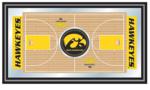 University of Iowa Hawkeyes Framed Basketball Court Mirror
