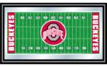 Ohio State Buckeyes Framed Football Field Mirror