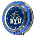 Brigham Young University Cougars Neon Clock