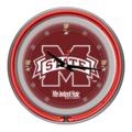 Mississippi State University Bulldogs Neon Clock