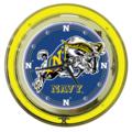 United States Naval Academy Midshipmen Neon Clock