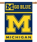 Michigan Wolverines 2-Sided 28" x 40" Banner with Pole Sleeve