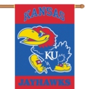 Kansas Jayhawks 2-Sided 28" x 40" Banner with Pole Sleeve