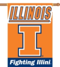 Illinois Fighting Illini 2-Sided 28" x 40" Hanging Banner