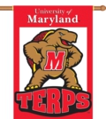 Maryland Terrapins 2-Sided 28" x 40" Banner with Pole Sleeve