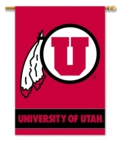 Utah Utes 2-Sided 28" x 40" Banner with Pole Sleeve