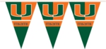 Miami Hurricanes 25 Ft. Party Pennant Flags