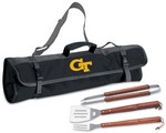 Georgia Tech Yellow Jackets 3 Piece BBQ Tool Set With Tote