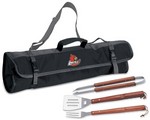University of Louisville Cardinals 3 pc BBQ Tool Set With Tote