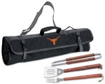 University of Texas Longhorns 3 Piece BBQ Tool Set With Tote