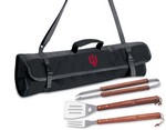 Indiana University Hoosiers 3 Piece BBQ Tool Set With Tote