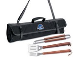 Boise State University Broncos 3 Piece BBQ Tool Set With Tote