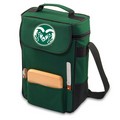 Colorado State Rams Duet Wine & Cheese Tote - Hunter Green