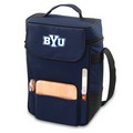 Brigham Young Cougars Embr. Duet Wine & Cheese Tote - Navy