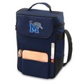 Memphis Tigers Embr. Duet Wine & Cheese Tote - Navy
