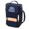 Old Dominion Monarchs Embr. Duet Wine & Cheese Tote - Navy