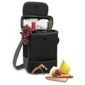 Clemson Tigers Embr. Duet Wine & Cheese Tote - Black