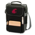 Washington State Cougars Embr. Duet Wine & Cheese Tote - Black