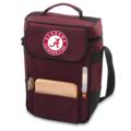 University of Alabama Printed Duet Wine & Cheese Tote Burgundy