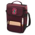Stanford University Embroidered Duet Wine & Cheese Tote Burgundy