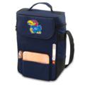 University of Kansas Printed Duet Wine & Cheese Tote Navy