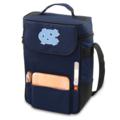 North Carolina Embroidered Duet Wine & Cheese Tote Navy