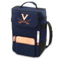 University of Virginia Embroidered Duet Wine & Cheese Tote Navy