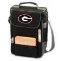 University of Georgia Embroidered Duet Wine & Cheese Tote Black