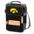 University of Iowa Printed Duet Wine & Cheese Tote Black