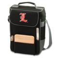 U of Louisville Embroidered Duet Wine & Cheese Tote Black