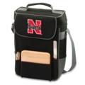 University of Nebraska Printed Duet Wine & Cheese Tote Black