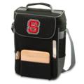 North Carolina State Embroidered Duet Wine & Cheese Tote Black