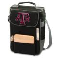 Texas A&M Printed Duet Wine & Cheese Tote Black