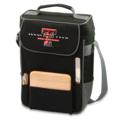 Texas Tech Embroidered Duet Wine & Cheese Tote Black