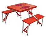 Arkansas Razorbacks Folding Picnic Table with Seats - Red