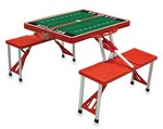 NC State Wolfpack Football Picnic Table with Seats - Red