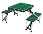Cal Poly Mustangs Football Picnic Table with Seats -Hunter Green