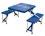 Arizona Wildcats Folding Picnic Table with Seats - Blue