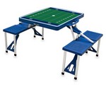 Delaware Blue Hens Football Picnic Table with Seats - Blue