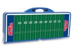 Ole Miss Rebels Football Picnic Table with Seats - Blue