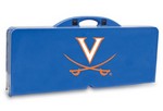 Virginia Cavaliers Folding Picnic Table with Seats - Blue