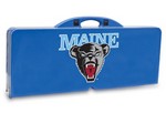 Maine Black Bears Folding Picnic Table with Seats - Blue