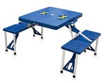 McNeese State Cowboys Folding Picnic Table with Seats - Blue