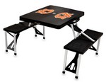 Auburn Tigers Folding Picnic Table with Seats - Black