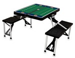 Auburn Tigers Football Picnic Table with Seats - Black