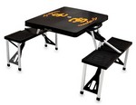 USC Trojans Folding Picnic Table with Seats - Black