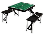 UConn Huskies Football Picnic Table with Seats - Black