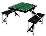 Iowa Hawkeyes Football Picnic Table with Seats - Black